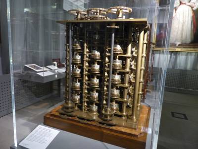 Trial portion of Difference Engine No. 1 at Science Museum, London